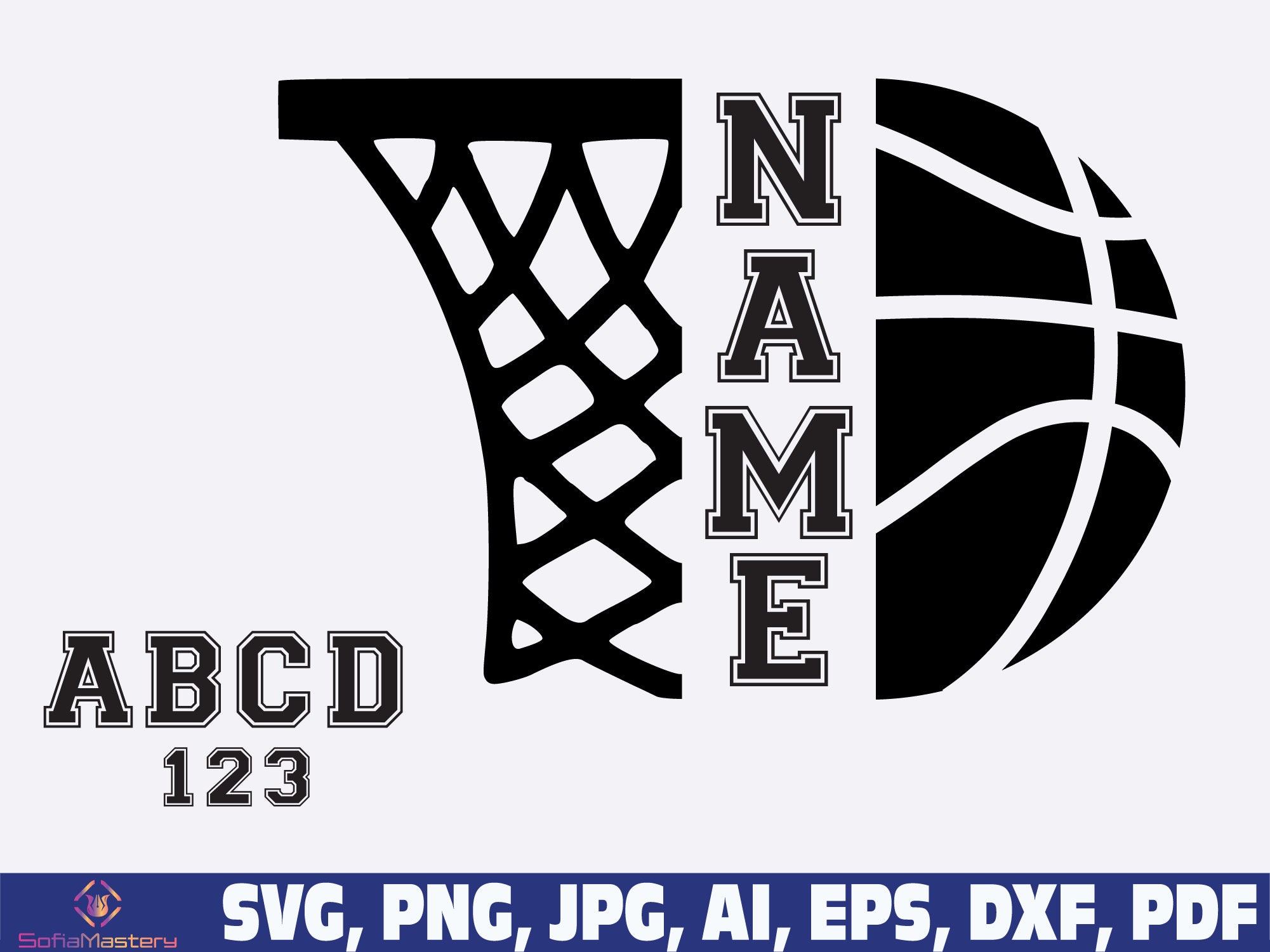 Basketball Svg Basketball Mom Svg Name Basketball Svg Name Etsy