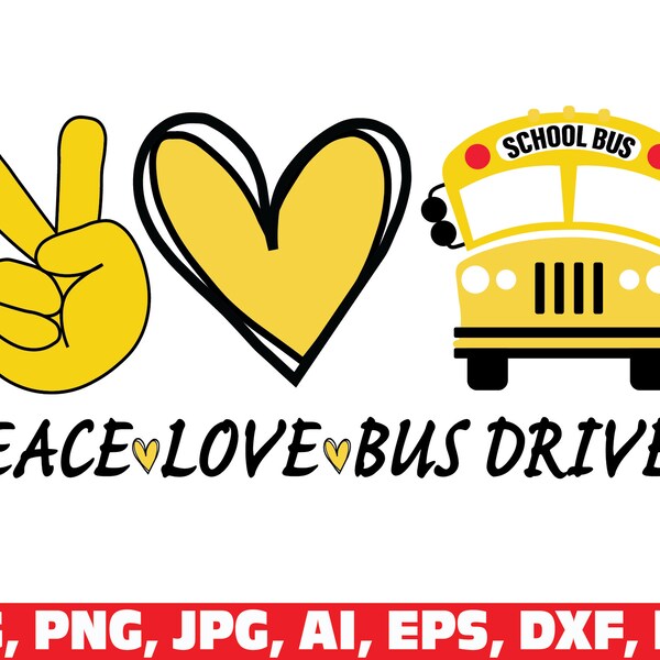 school bus svg, school svg, back to school svg, peace love school bus driver svg, school bus name frame split monogram svg, school png