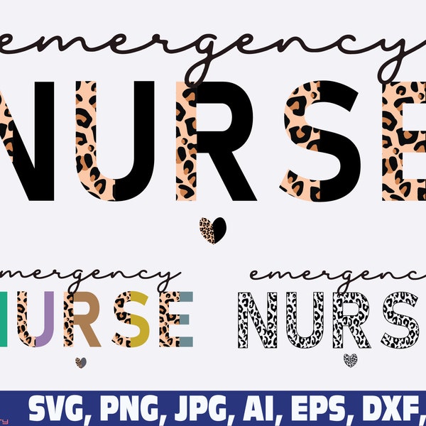 emergency nurse svg png, half leopard cheetah print emergency nurse svg png, nurse svg, nursing svg, er nurse svg, nurse life svg, leopard