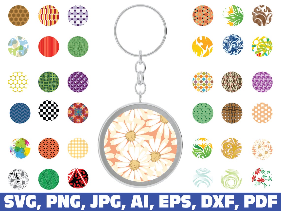 Download Keychain svg bundle Keychain Pattern SVG Key Ring Pattern | Etsy