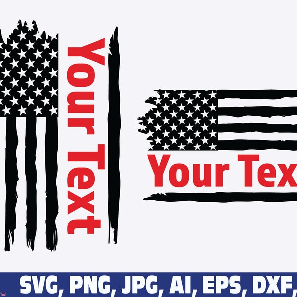 flag svg, us flag svg, distressed flag svg, Personalize it - american flag svg, name flag svg, usa flag png, american flag svg PNG, name svg