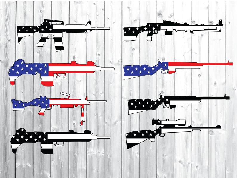 Rifle flag svg gun flag svg bullet flag svg military svg Etsy