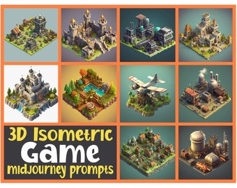 Midjourney Prompts 3D Isometric Game-Assets Midjourney Prompts, Midjourney Prompt, Midjourney Tech, beste Midjourney Prompt, AI Prompt