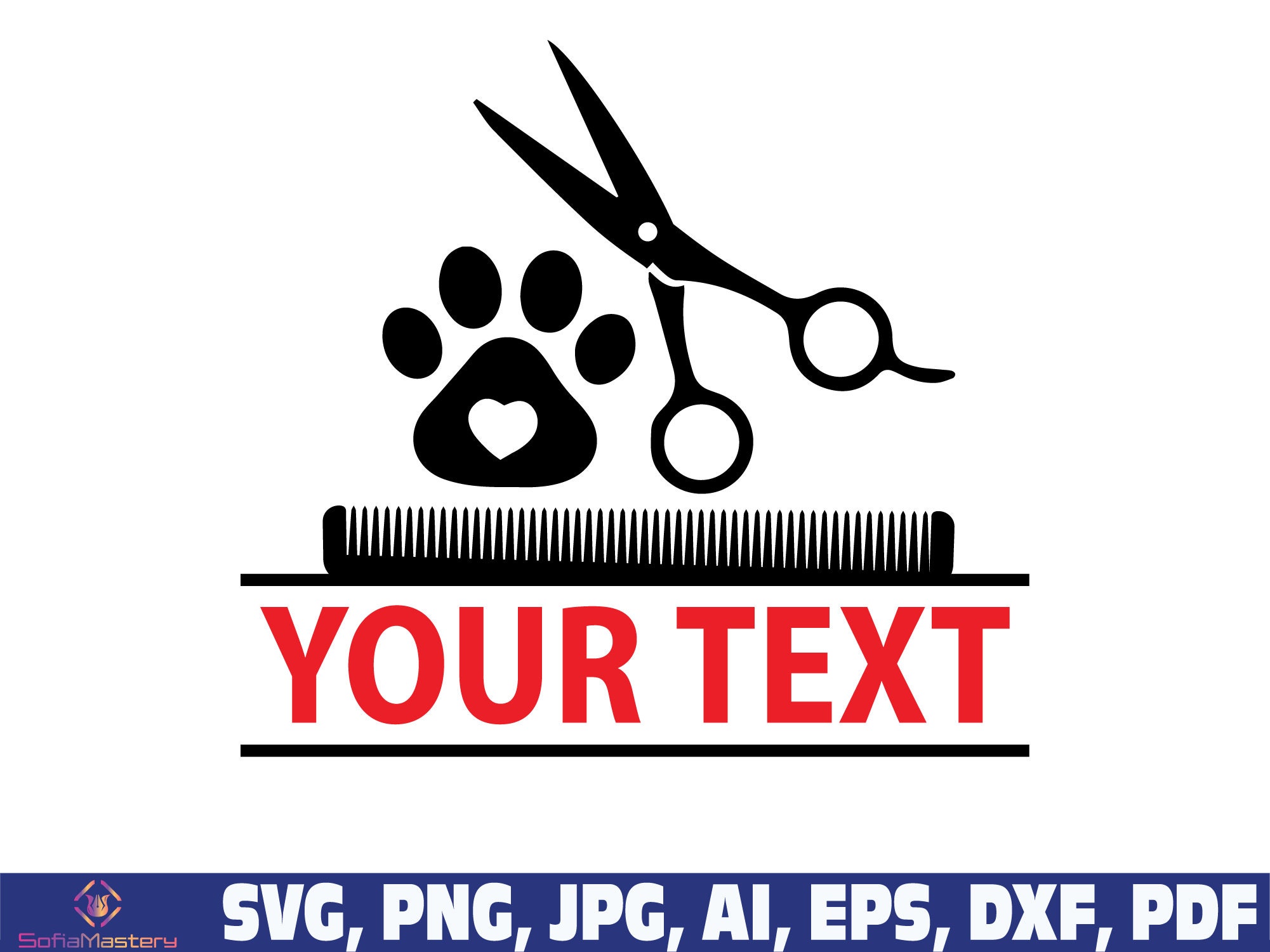 Dog Groomer Svg Png Dog Grooming Hair Dryer Heart SVG Dog Etsy UK
