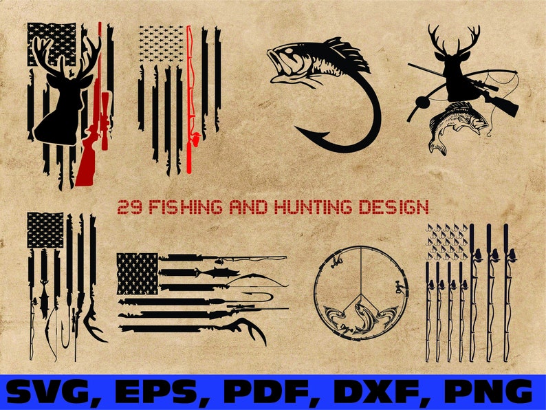 Download Hunting and fishing American flag svg hunting fishing flag ...