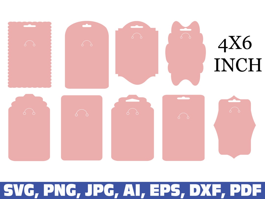 Keyring Display Card Svg, Keychain Packaging, Keyring Display Card ...