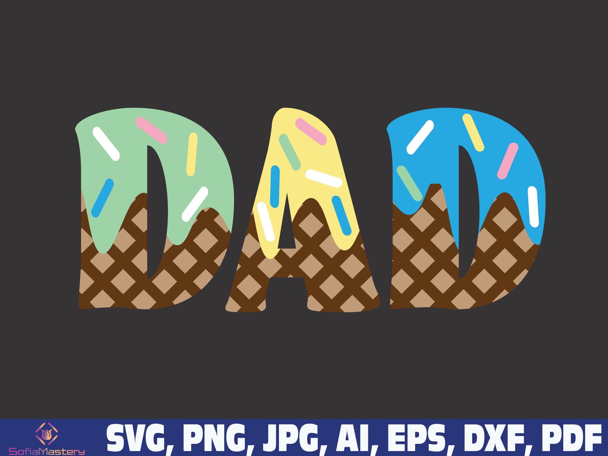 Ice Cream Family Svg Png Ice Cream Dad Mom Svg Ice Cream Etsy