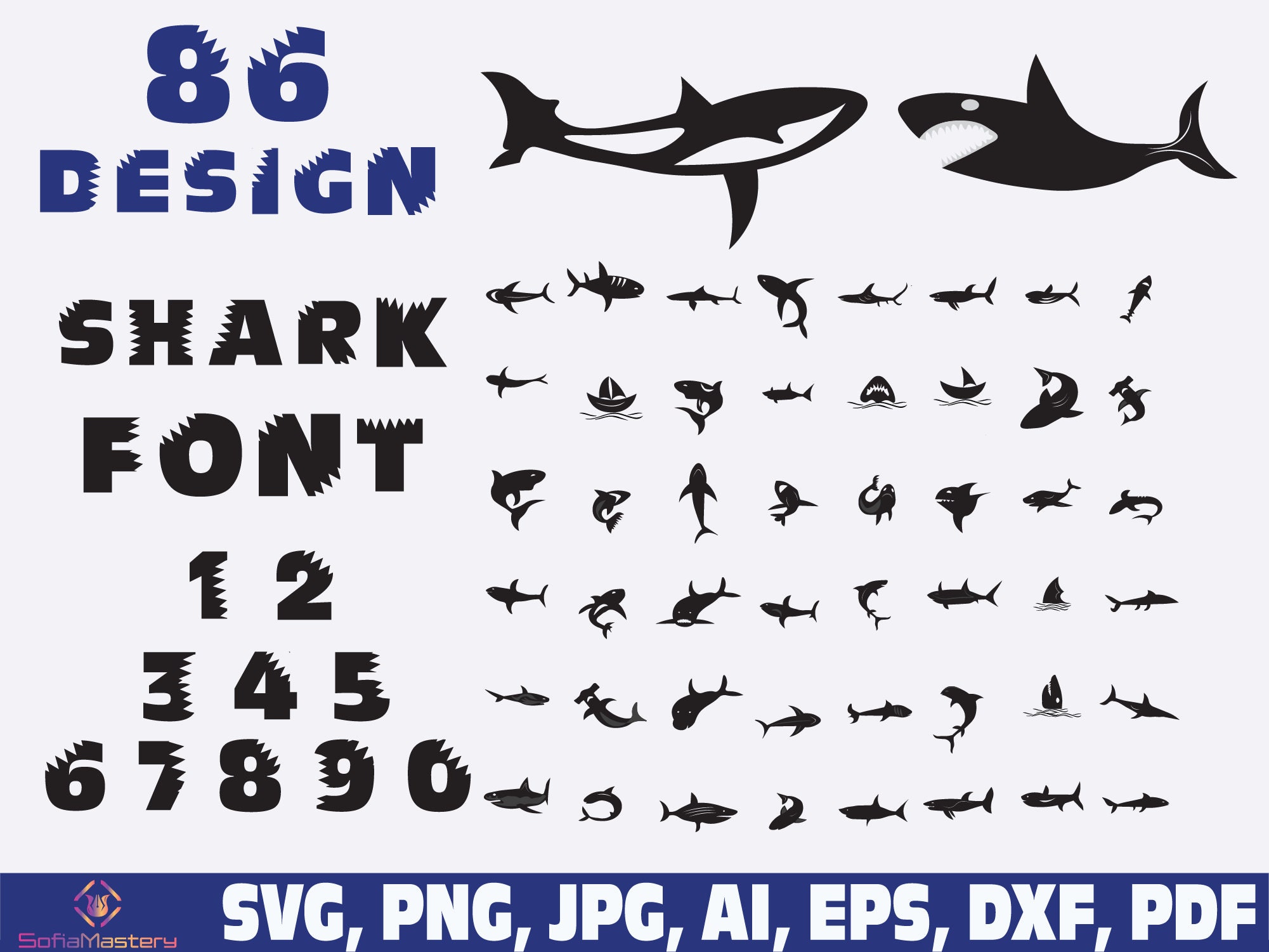 Sharks Svg Shark Alphabet Letters Font Svg Png Shark Bundle Etsy Uk