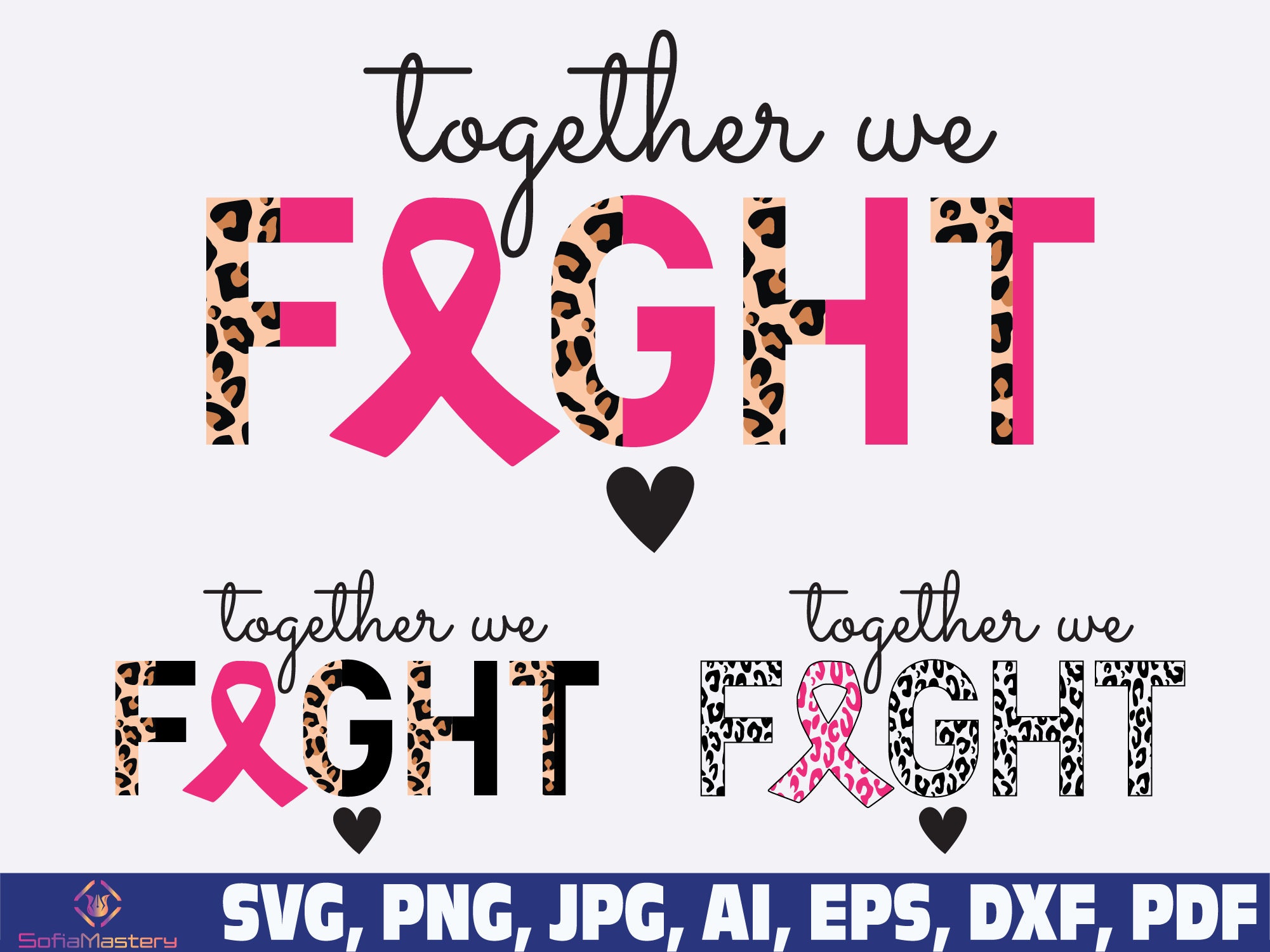 Cancer half leopard cancer fight svg leopard football sport | Etsy