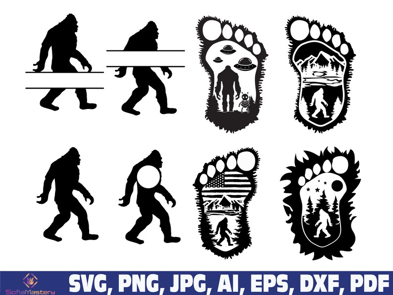Big Foot Svg Wild Monster Svg Bigfoot Svg Big Foot Png Etsy
