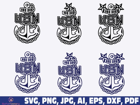 Navy Anchor US Navy Anchor Svg USN Anchor Svg USN Svg - Etsy
