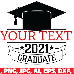 Download Graduation Cap Svg Monogram Svg Split Name Frame Svg Etsy