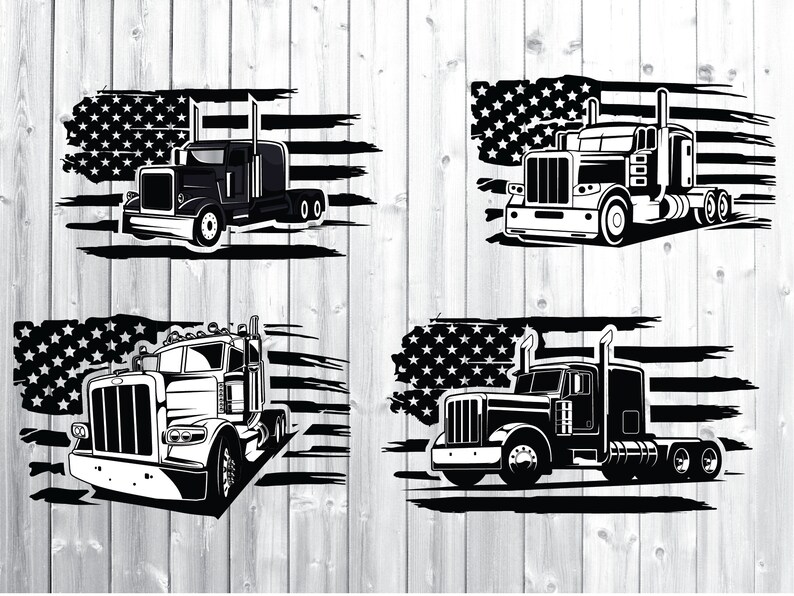 Free Free American Flag Trucker Svg 125 SVG PNG EPS DXF File