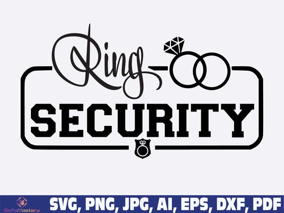 Ring Security Svg Png Wedding Svg Wedding Party Svg Ring Bearer