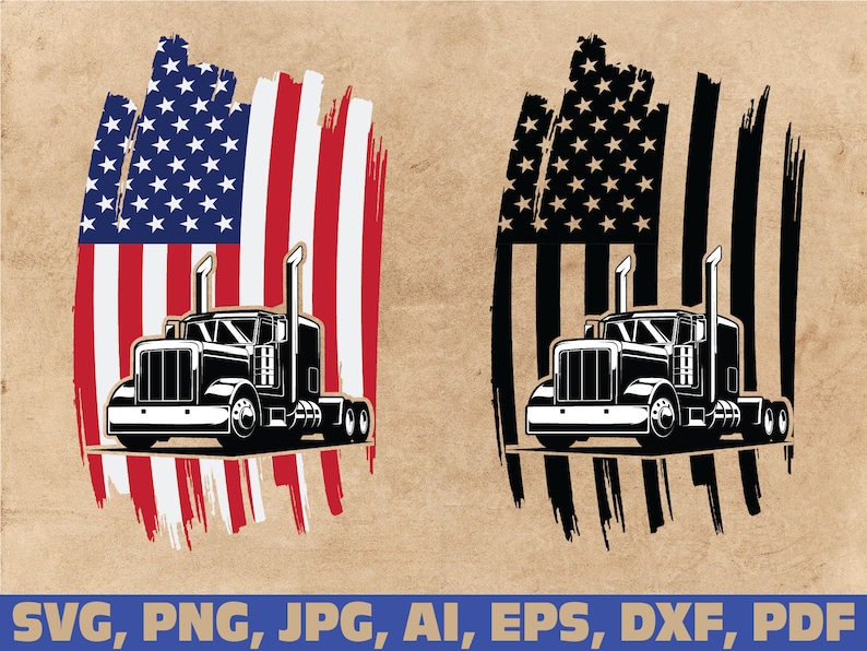 Free Free American Flag Trucker Svg 36 SVG PNG EPS DXF File