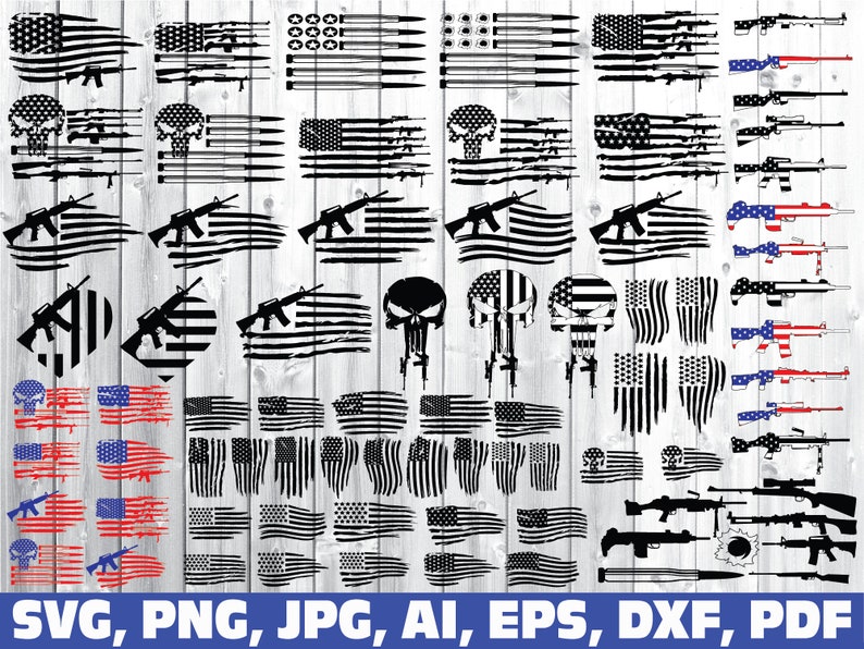 Download Rifle flag svg gun flag svg bullet flag svg military svg ...