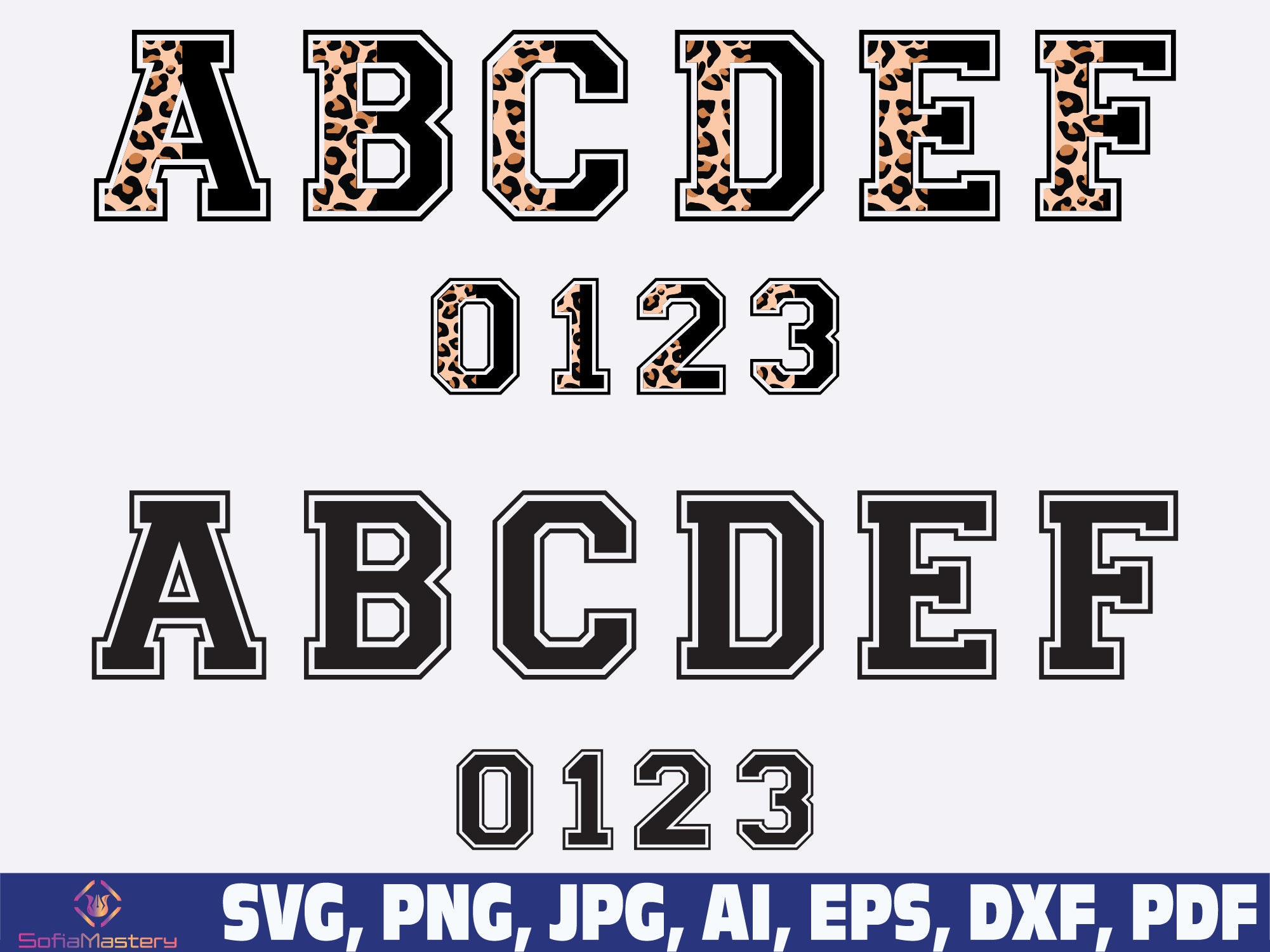 Varsity Font SVG College Font Svg Varsity Alphabet Svg Svg Cut Files