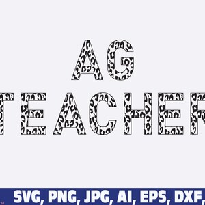 ag Teacher svg PNG, Agriculture Teacher half leopard cheetah print png svg, back to school png, ag teacher leopard svg, Ag teacher PNG svg