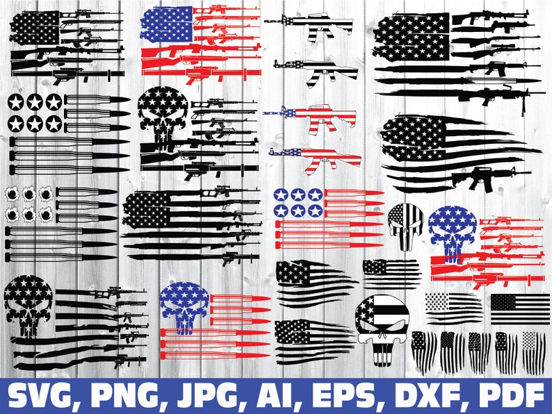 Download Rifle flag svg gun flag svg bullet flag svg military svg ...