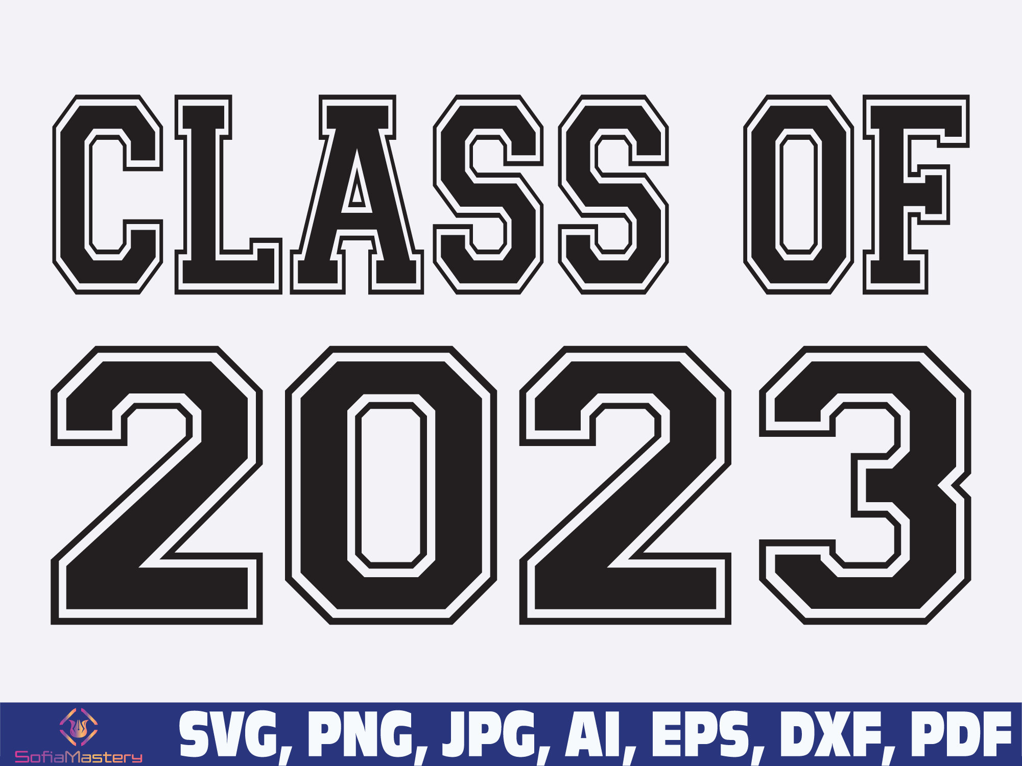 Visual Arts Craft Supplies And Tools Graduation 2023 Svg Senior 2023 Svg