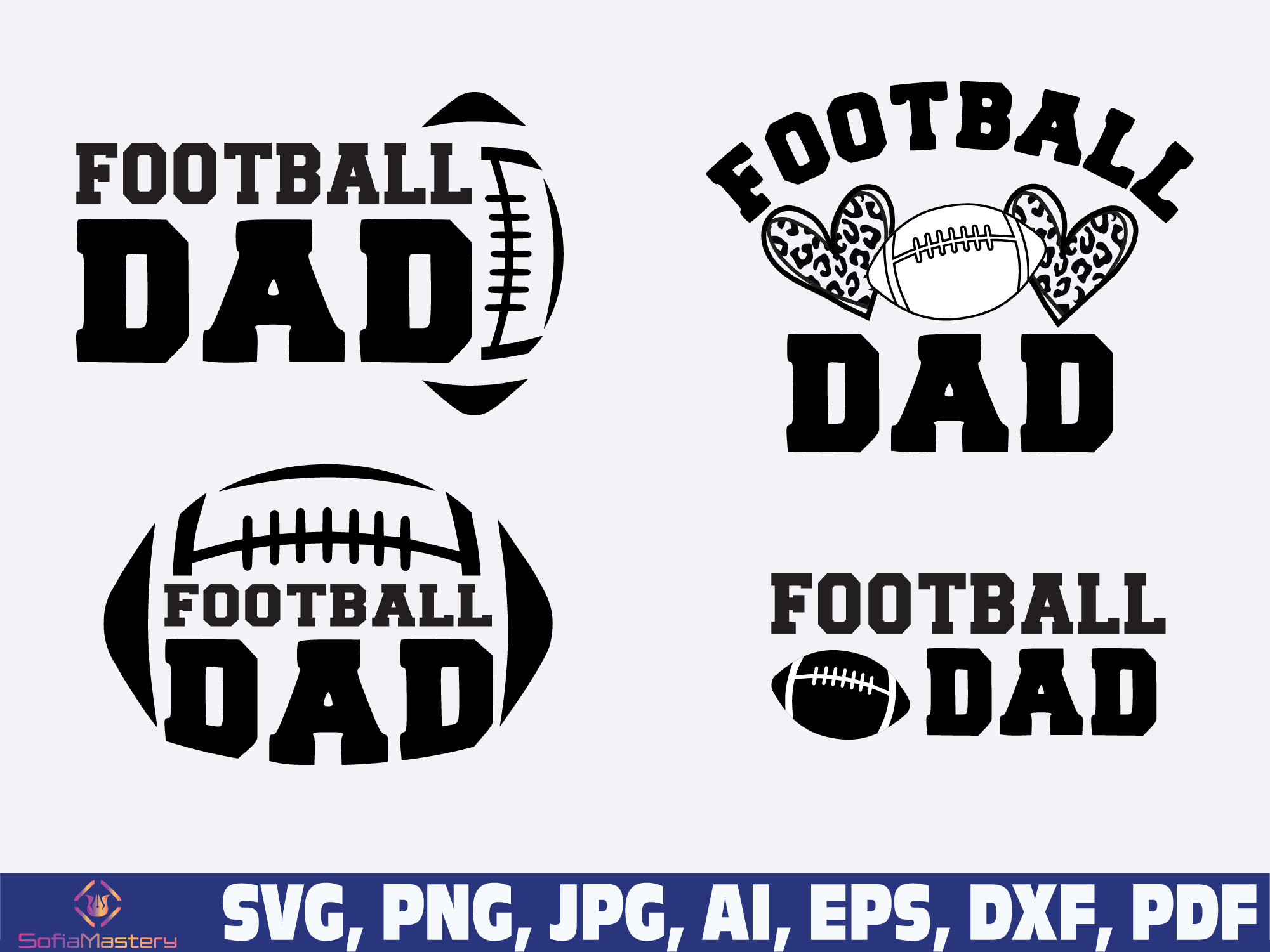 Football Dad Svg Png Football Daddy Svg Png Football Father Etsy Canada