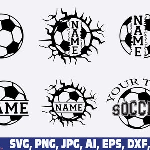 Name Soccer svg, Soccer Svg, American fan soccer svg, soccer ball name frame svg png, Name template, Soccer player svg, Soccer Team svg png