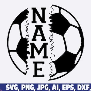 Name Soccer Svg, Soccer Svg, American Fan Soccer Svg, Soccer Ball Name ...