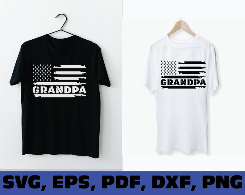 Grandpa American Flag Svg Grandpa Svg Grandpa USA Flag Svg Etsy