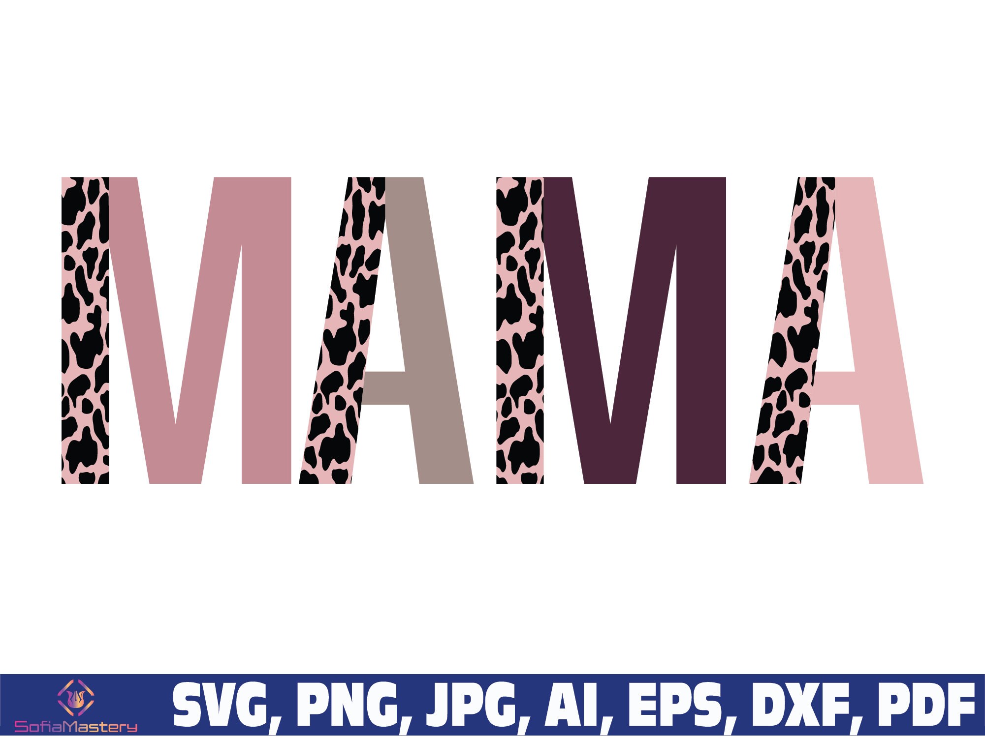 Mama Cow Print Png Svg Mom Svg Png Mom Cow Print Mom Design - Etsy