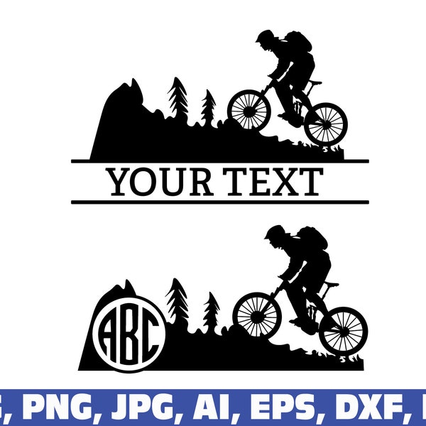 Mountain Bike svg, MTB svg, bicycle svg, bicycle flag svg, bicycle svg, mountain bike, biking svg, mountain bike name monogram frame svg