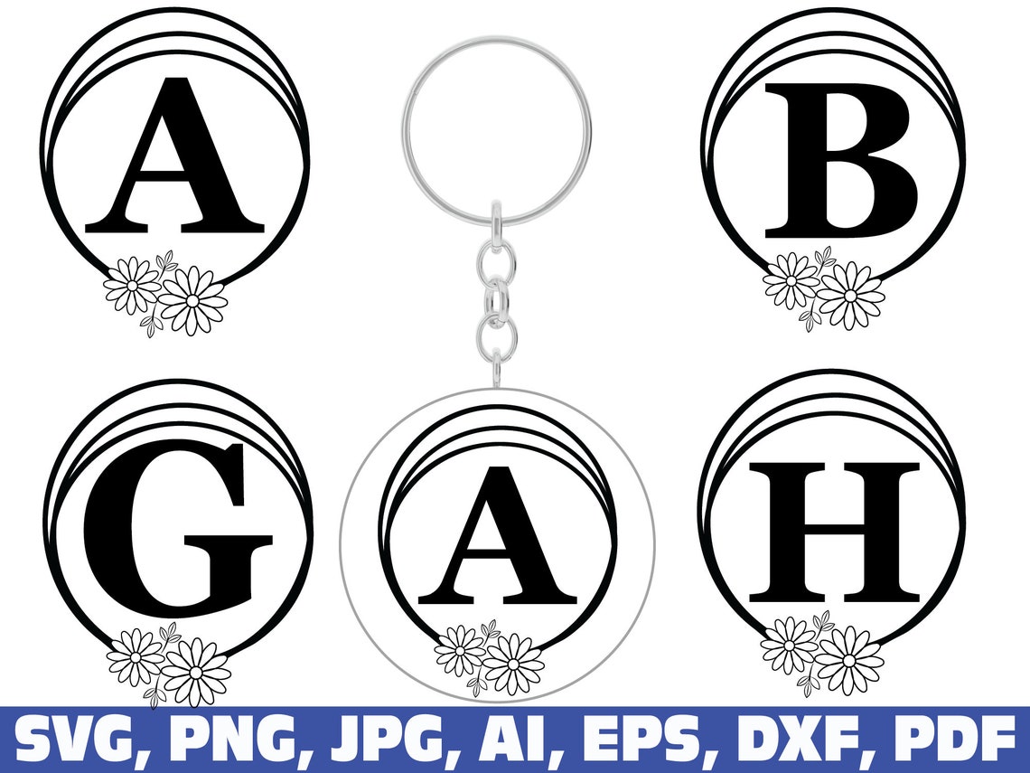 Download Keychain svg monogram svg split monogram svg Split ...
