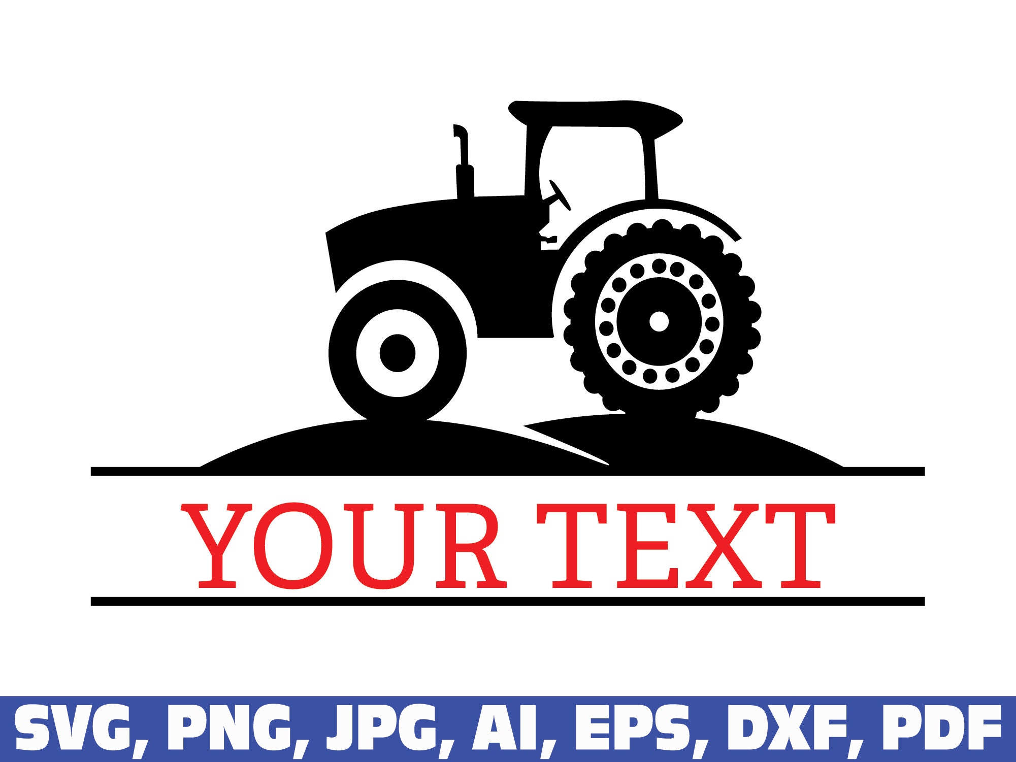 Tractor Monogram Svg Tractor Svg Farm Tractor Svg Farm Svg Etsy