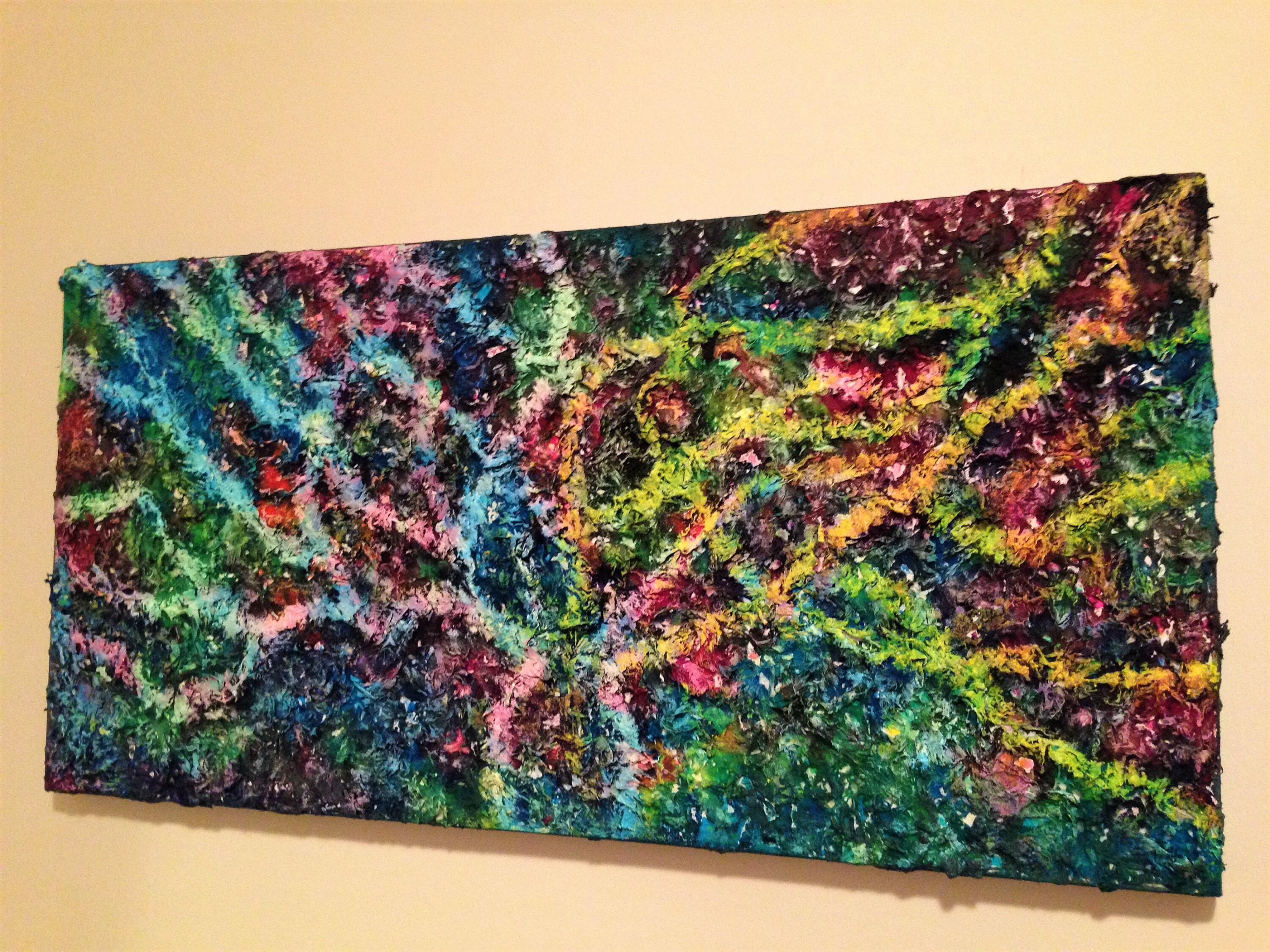 Abstract Textured Colourful Painting on Canvas - Original