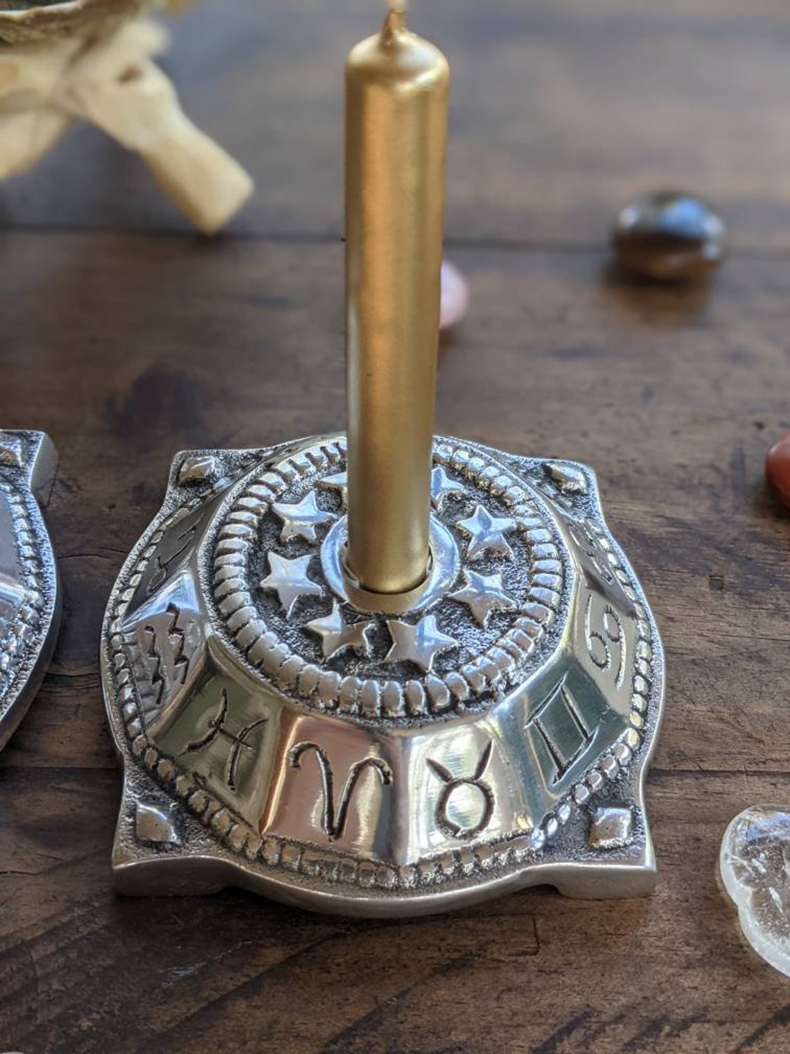 Zodiac 2 Chime Candle Holders Zodiac Candle Holders Etsy