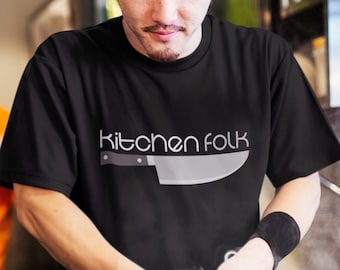 Cucina Folk T Shirt Linea Cuoco Capo Sous Chef Ristorante Life Service Industria Home Cooking Food Lover Foodie Culinary Trade Sauté Saucier