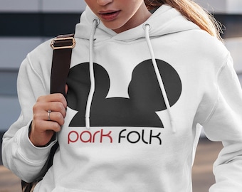 WOMAN'S HOODIE Park Folk/ Parco a tema/ Orlando/ Magic Kingdom/ Walt