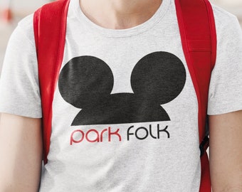 Camiseta Park Folk Theme Park World Showcase Walt Disney Magic Kingdom The Mouse Mickey Ears Disneyland Disney World