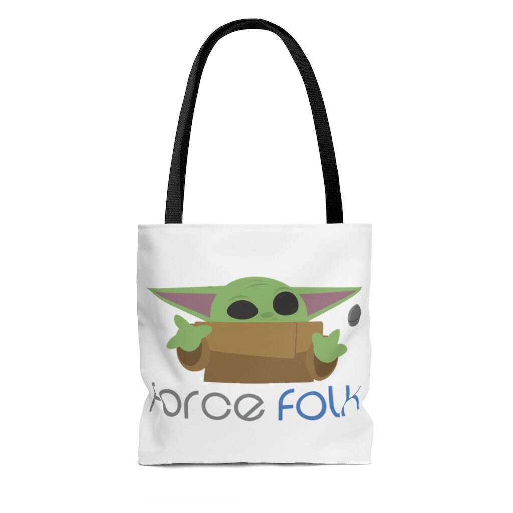 Force Folk Baby Yoda the Child Asset Grogu Tote Bag Mandalorian Fun ...
