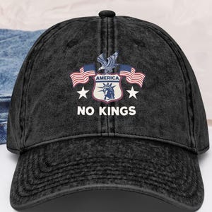 NO KINGS Hat, Rejecting Kings Since 1776, anti trump Protest Hat, Pro Democracy Cap, Anti Trump gift, resitance hat