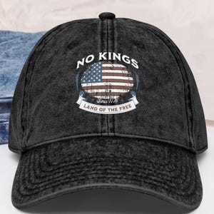No Kings in America hat,4th of July hat, Anti Trump Hat, Resistance Hat, gifts for liberal friends, resist hat, Rejecting kings
