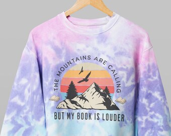Tie Dye Sweatshirt für das Lesen Lehrer Wertschätzung Geschenkideen für Buchliebhaber Sweatshirt für Bücherwurm Geschenk für Bibliothekar Geschenk für Buchclub