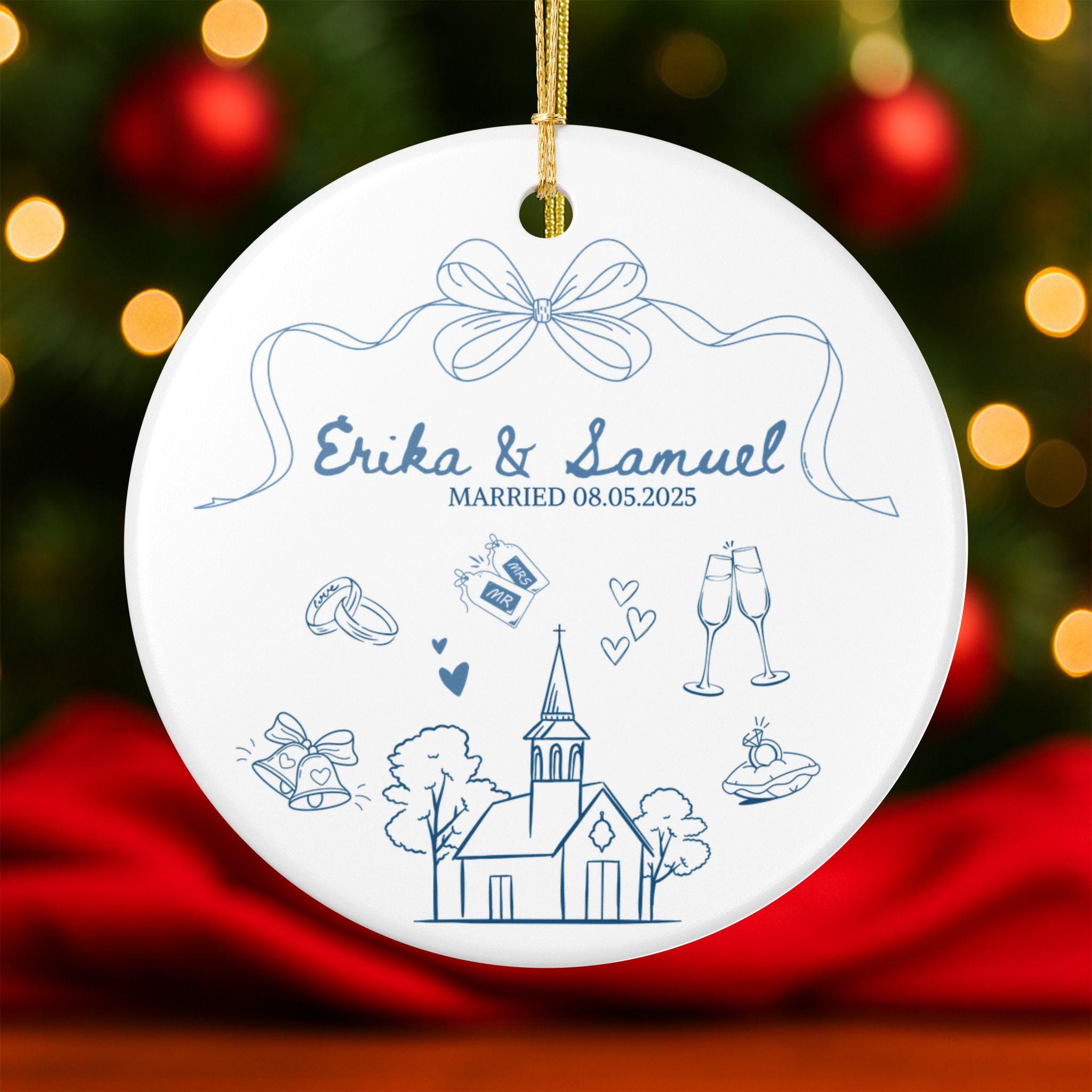 Personalized Wedding Ornament, Custom Religious Wedding Gifts, Wedding Personalized Wedding Ornament, Custom Religious Wedding Gifts, Wedding
