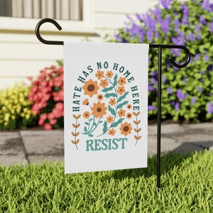 Subtle Anti Trump Garden flag, Resistance Yard flag, Liberal banner, FDT yard flag, Democrat Garden Sign, Liberal House anti-tump sign