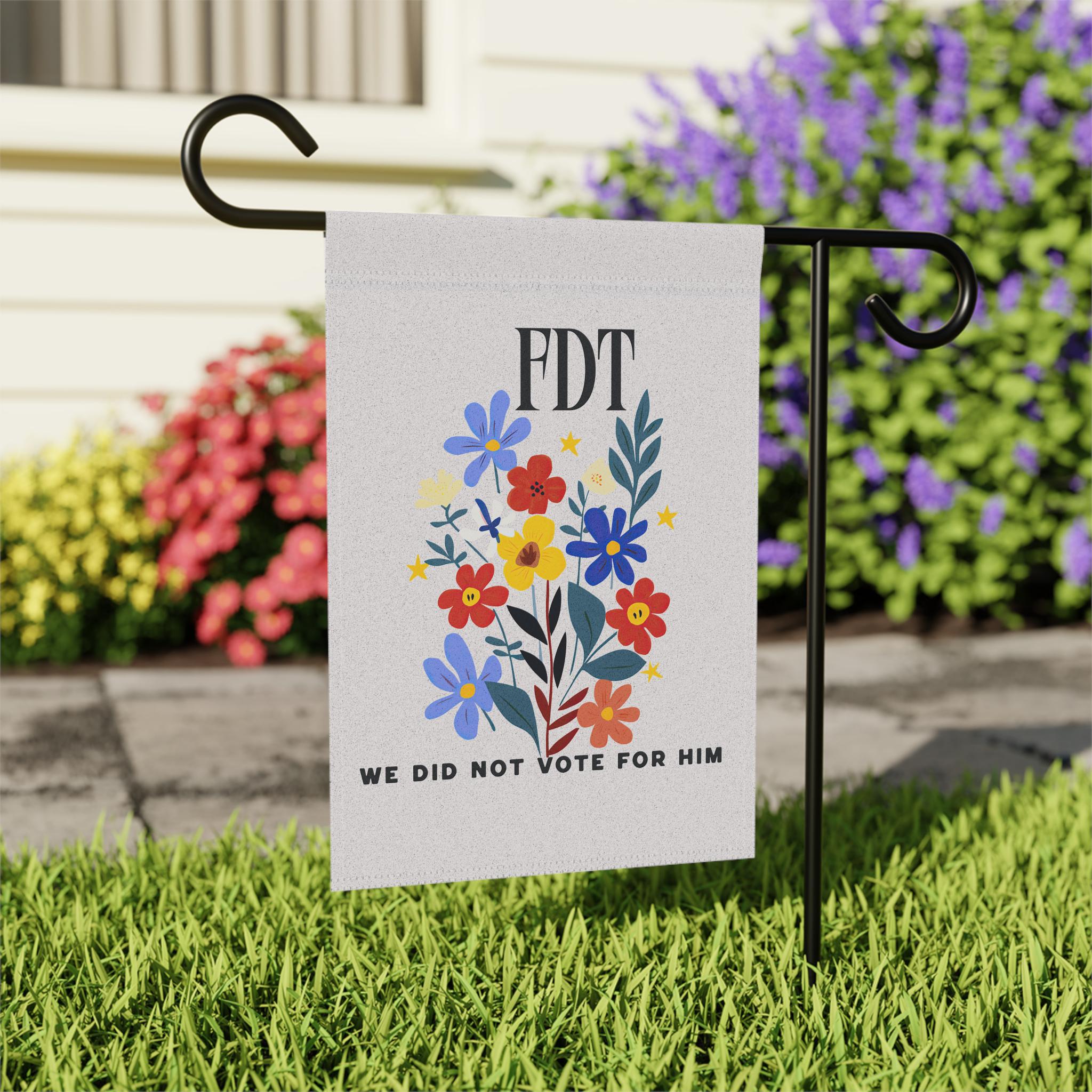 Subtle Anti Trump Garden Flag, Anti Trump Flag, Fdt Flag