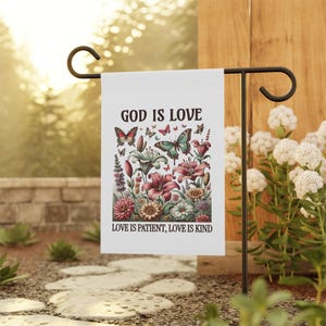 Subtle Anti Trump Garden flag, Resistance Yard flag, Christian liberal flag, Christian democrat yard sign, Democrat Garden Sign, anti-tump,