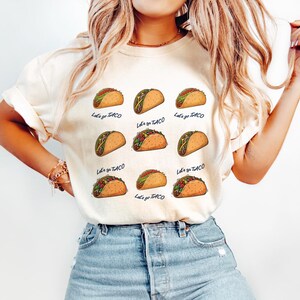 Let&#39;s Go TACO Shirt, Trump Taco T-Shirt, Trump always chickens out Tee, Funny anti-Trump Protest T-Shirt, Political Apparel, FDT Tariffs Tee