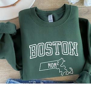 Besticktes Sweatshirt Mama Gestickter Hoodie Personalisierte Hoodies Staaten Crewneck Mom Geschenk Muttertag Bestickter Rundhalsausschnitt