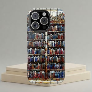 bookshelf phone case, Mosaic phone case, iPhone 16 pro case, bookcase phone case, Books Phone Case for iPhone 16,15,14,13, 12 Galaxy S24 S23