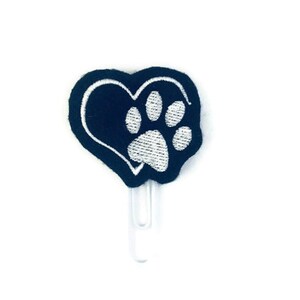 Paw Heart Planner Clips, Dog Planner Clips, Animal Rescue Planner Clip, Bookmark, Journal Clip, Planner Accessories, Planner Gifts