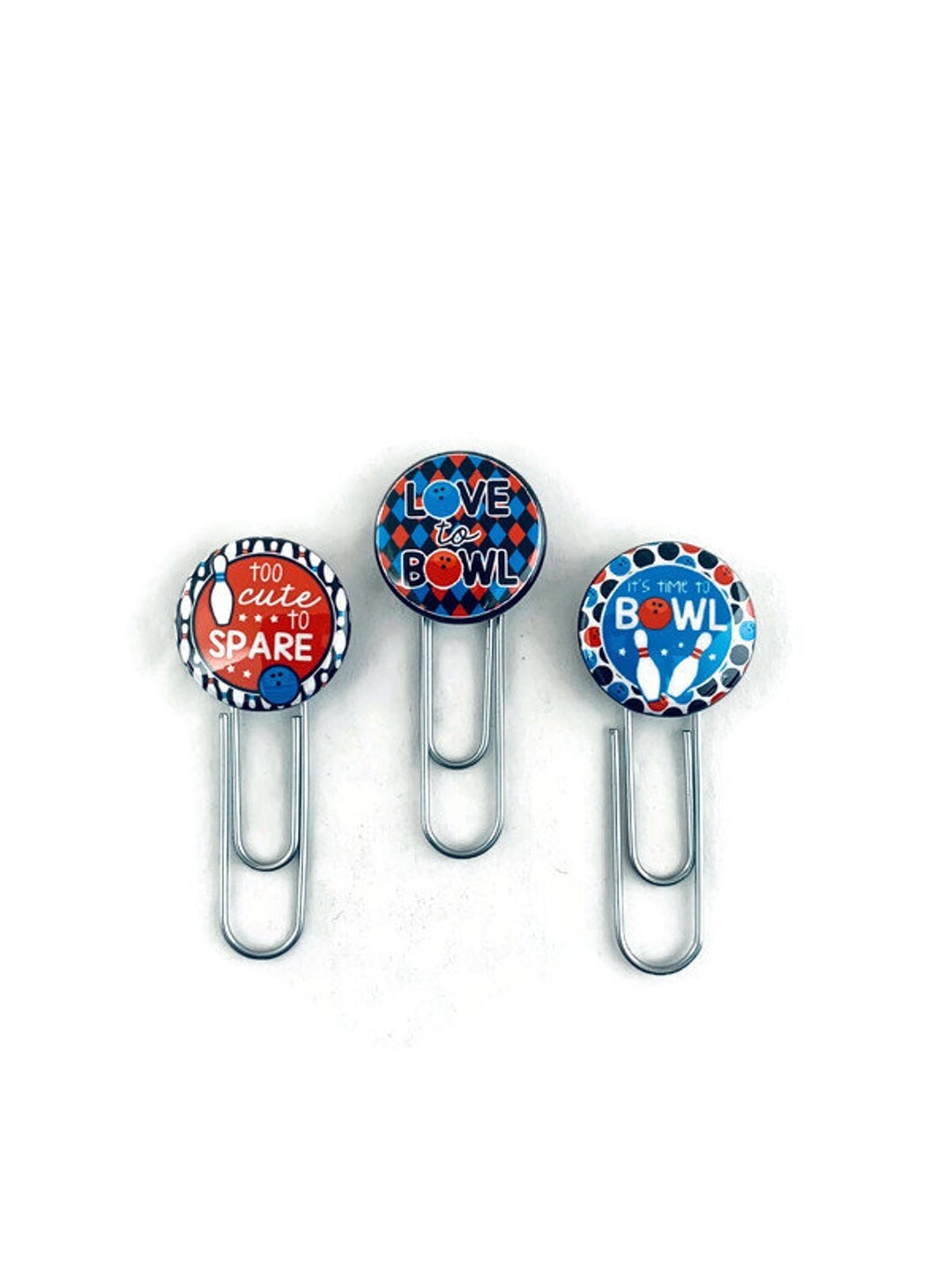 Bowling Planner Clips, Bowling Paper Clips, Bowling Gifts, Bowling Team ...